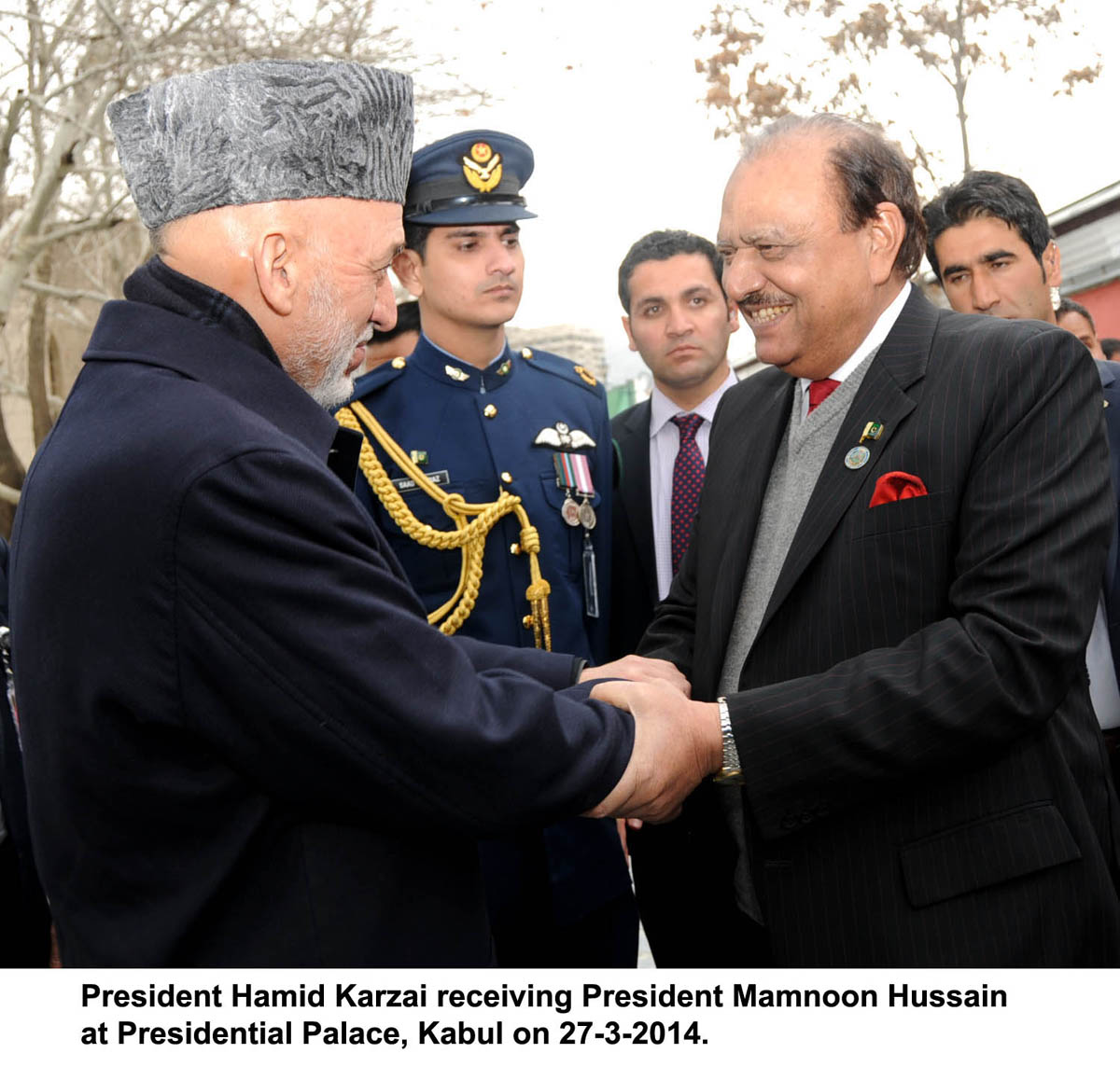 hamid karzai receives his pakistani counterpart photo online