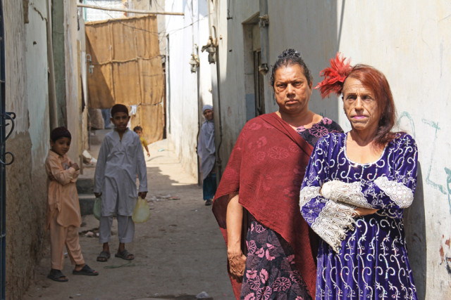 of the transgender people who originally lived in khadrhagano galai kabalo right and mano left are among the four who remain others have either passed away or have moved to other localities in search of clean water photo ayesha mir express of the transgender people who originally lived in khadrhagano galai kabalo right and mano left are among the four who remain others have either passed away or have moved to other localities in search of clean water photo ayesha mir express