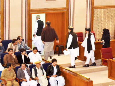 balochistan assembly opposition walks out over psdp issue