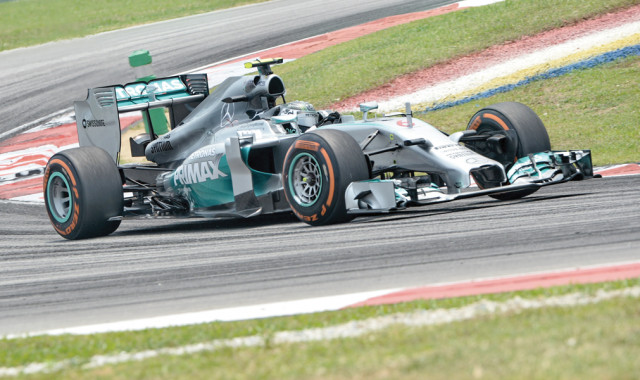 mercedes the front runners in the new season of formula one stamped their authority in the malaysian grand prix practise session on friday photo afp mercedes the front runners in the new season of formula one stamped their authority in the malaysian grand prix practise session on friday photo afp
