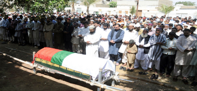 funeral prayers of mqm 039 s slain member malik anwar ali being offered on friday photo courtesy mqm funeral prayers of mqm 039 s slain member malik anwar ali being offered on friday photo courtesy mqm