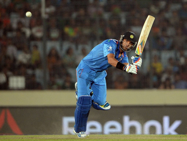 yuvraj hit 60 off 43 balls to steer india to 159 7 photo afp yuvraj hit 60 off 43 balls to steer india to 159 7 photo afp