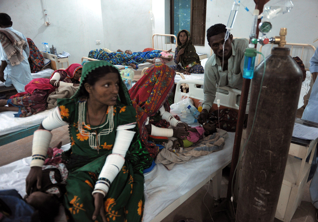 the health official correctly pointed out that lack of infrastructure is the main problem in tharparkar an area that is a nightmare for the health department photo afp file