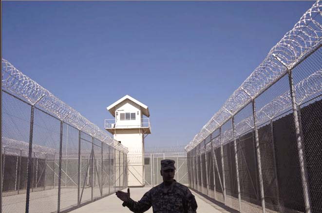 a photo of the bagram prison in afghanistan photo reuters