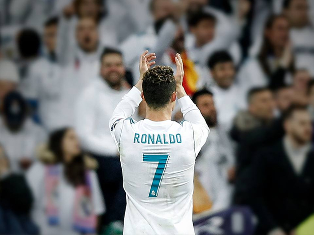 HALA MADRID! — Cristiano Ronaldo celebrating his goal against