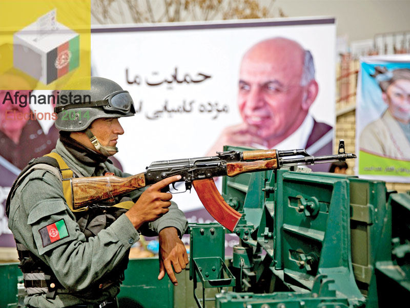 soon after the threat kabul saw freshly deployed gun toting security forces all over the capital patrolling the city and stationed outside important buildings photo tahir khan express