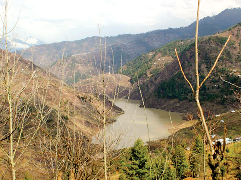 the water of this natural lake merges into the river jehlum near hattian bala photo express