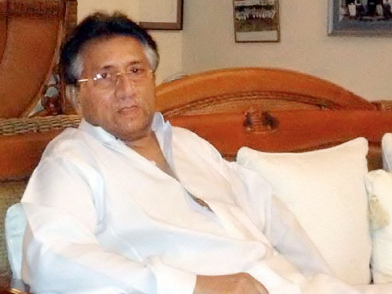 musharraf is still indecisive about filing a petition in the supreme court or sindh high court photo inp