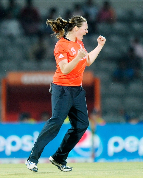 running riot england recorded a convincing nine wicket victory over south africa to reach the final of the women s world twenty20 photo afp