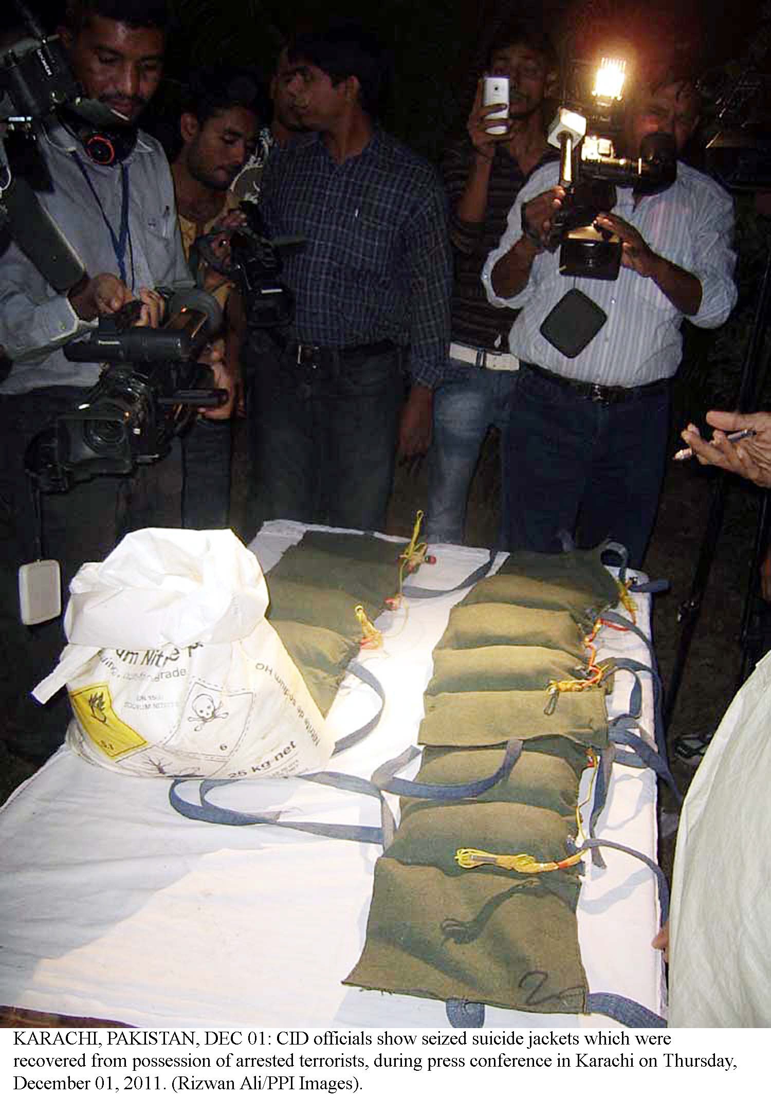 a file photo of suicide vest and explosives photo ppi file