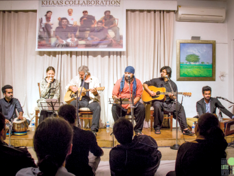 the band combines traditional pakistani instruments and language with songs from planb s recently released album too late the hero to create a fusion of sorts photo express
