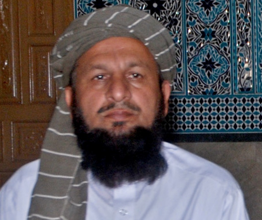 coordinator of the ttp committee jamiat ulema islam samiul haq group jui s spokesperson maulana yousaf shah photo cps