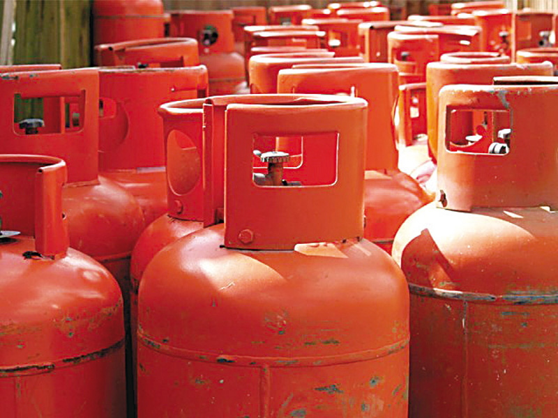 despite reduction in prices of lpg distributors across ajk are refusing to sell it on rates issued by federal govt photo file