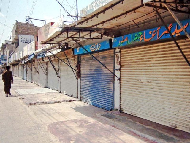 the aac an alliance of 23 religious nationalist and political parties has given a call for a complete shutter down and wheel jam strike on april 15 in an attempt to press the government to bring down the price of wheat to the 2009 rates photo file
