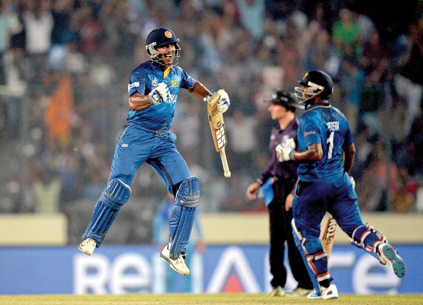 kumar sangakkara played the knock of his life to lead sri lanka to a memorable world twenty20 victory against india as they become the fifth nation to win the title photo afp