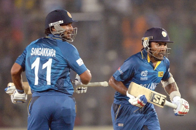sangakkara and jayawardene realised their long awaited dream of an icc world title at the end of their t20i careers the two have a few more battles ahead of them in the other formats but their legacy is already a part of cricketing folklore photo afp sangakkara and jayawardene realised their long awaited dream of an icc world title at the end of their t20i careers the two have a few more battles ahead of them in the other formats but their legacy is already a part of cricketing folklore photo afp