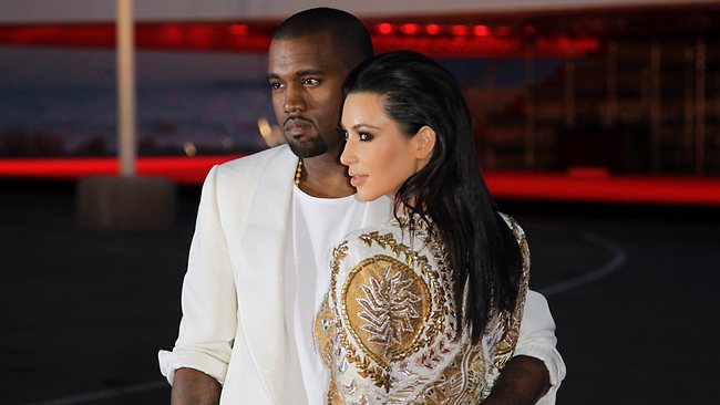 kanye west with kim kardashian photo afp