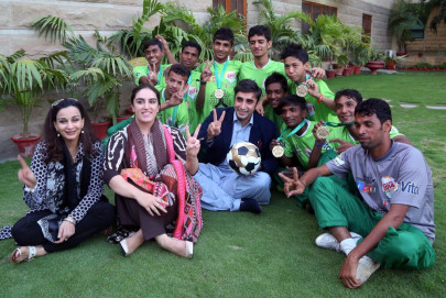street child football team welcomed at bilawal house get promise of maradona s visit street child football team welcomed at bilawal house get promise of maradona s visit