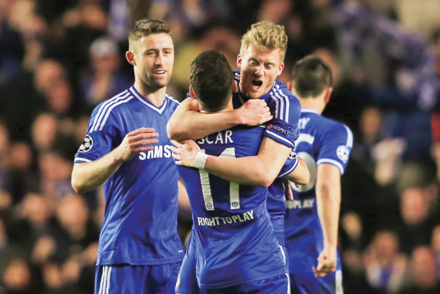 chelsea defied the odds by scoring twice against psg after being 3 1 down in the first leg to win on away goals to reach the semi final of the champions league photo afp chelsea defied the odds by scoring twice against psg after being 3 1 down in the first leg to win on away goals to reach the semi final of the champions league photo afp