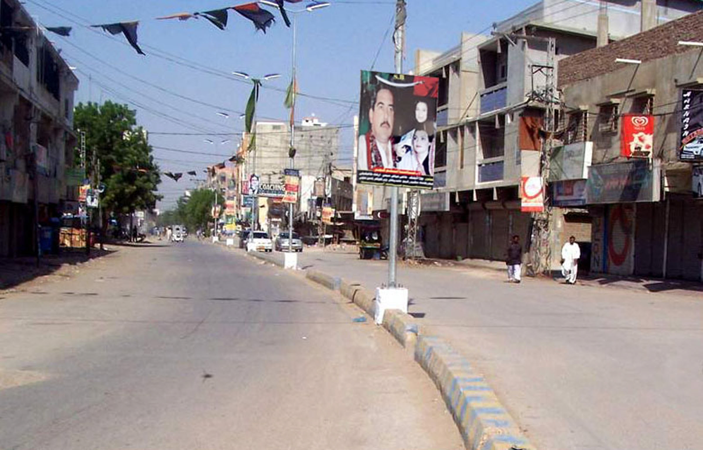 at least nine cracker attacks were carried out on the eve of the strike in hyderabad jamshoro and dadu districts photo shahid ali express file