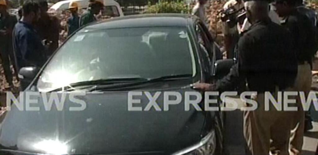 express news screengrab of the car of the lawyer