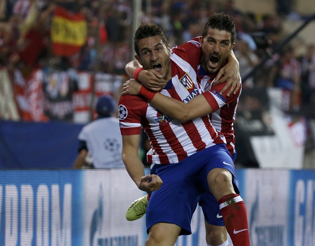 atletico madrid progressed to the semi finals of the champions league for the first time in 40 years with a 1 0 win over barcelona courtesy koke s goal photo afp