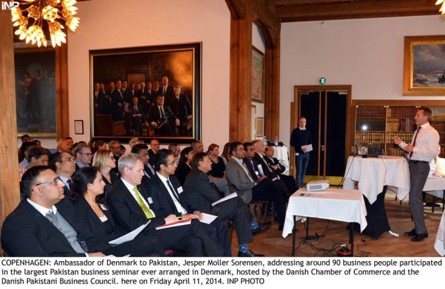 ambassador of denmark jesper moller sorensen a seminar hosted by danish chamber of coomerce and the danish pakistani business council photo inp ambassador of denmark jesper moller sorensen a seminar hosted by danish chamber of coomerce and the danish pakistani business council photo inp