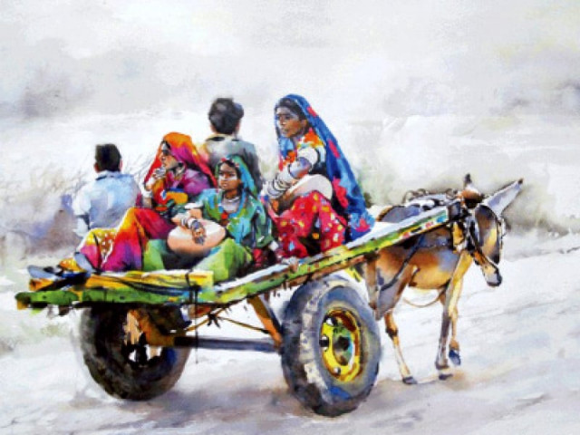 depicting the rural lifestyles of pakistan this painting will be more than just a value addition for the buyer s home photo express depicting the rural lifestyles of pakistan this painting will be more than just a value addition for the buyer s home photo express