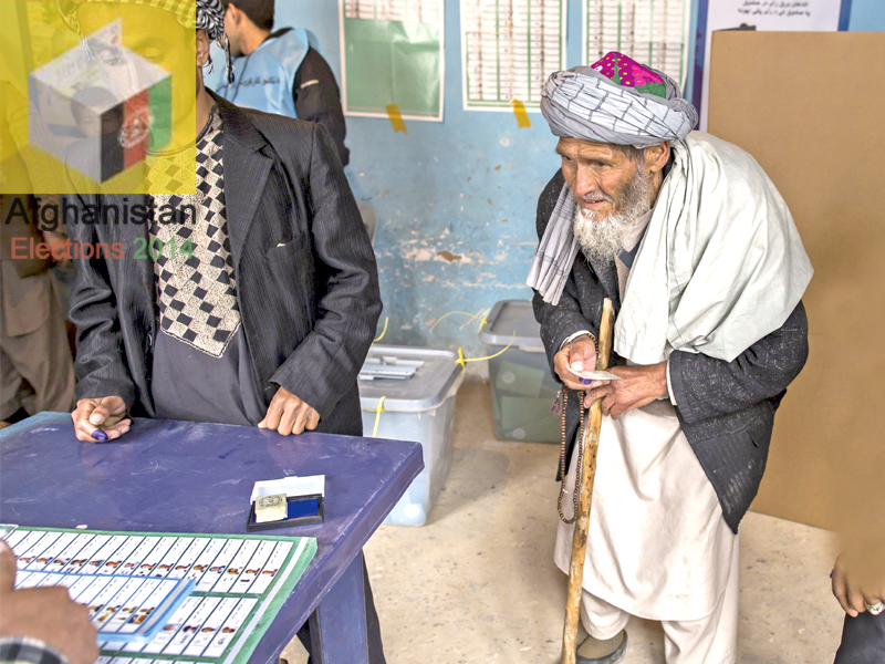 afghan men of all ages vote at a polling station in mazar i sharif photo reuters