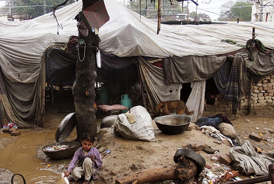 file photo of a slum in karachi photo online