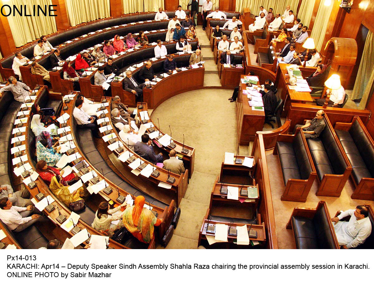 sindh assembly in session on monday photo online