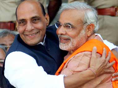 a file photo of bjp president rajnath singh and prime ministerial candidate narendra modi photo reuters