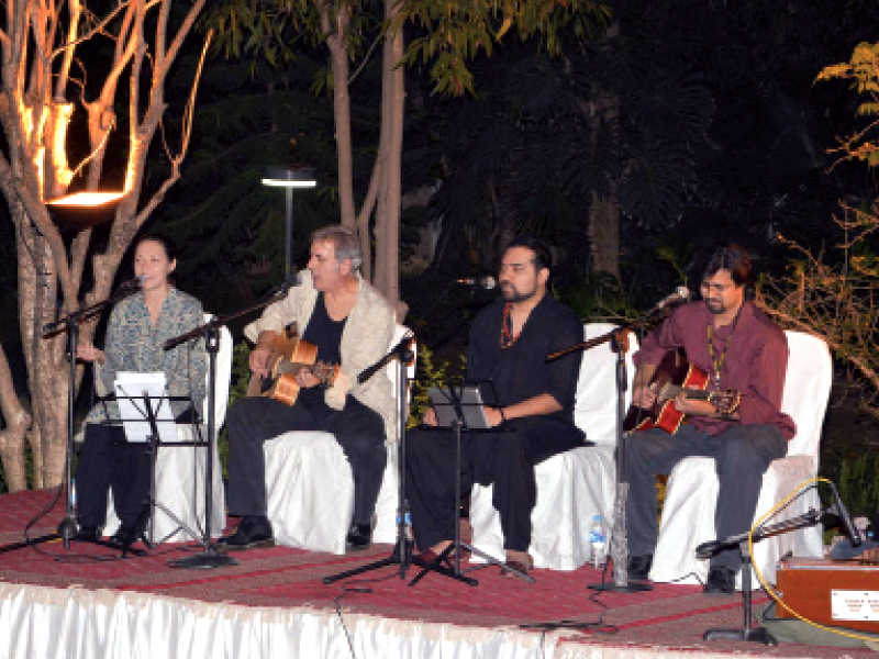 musical troupe performs at german embassy on thursday photo express