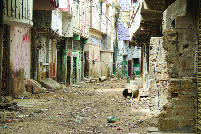 lawmakers insist that peace has been restored in lyari but the christian residents of slaughter house are still scared to go back since they left the area in october last year photo file lawmakers insist that peace has been restored in lyari but the christian residents of slaughter house are still scared to go back since they left the area in october last year photo file
