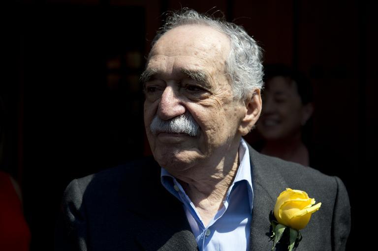 nobel literature prize winning writer and journalist colombian gabriel garcia marquez pictured outside his home in mexico city on march 6 2014 photo afp