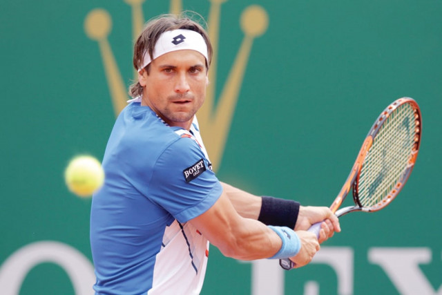 ferrer used a series of powerful baseline shots to keep nadal pinned to the back of the court and closed out the victory on his first match point photo afp