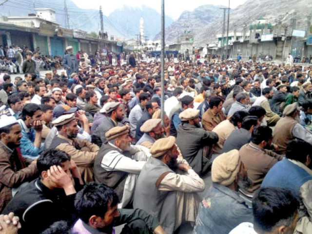 residents of gilgit attend a protest rally organised by the awami action committee photo shabbir mir express residents of gilgit attend a protest rally organised by the awami action committee photo shabbir mir express