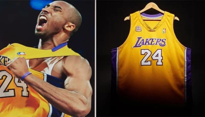 Kobe Bryant's iconic jersey sold for record $5.8-M at auction