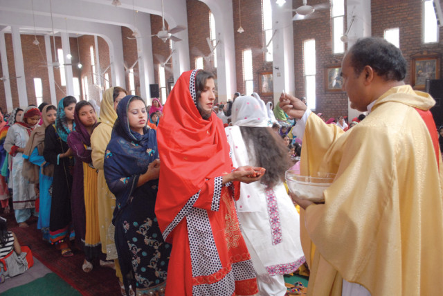 thousands congregated at several churches amid tight security photo muhammad iqbal express thousands congregated at several churches amid tight security photo muhammad iqbal express
