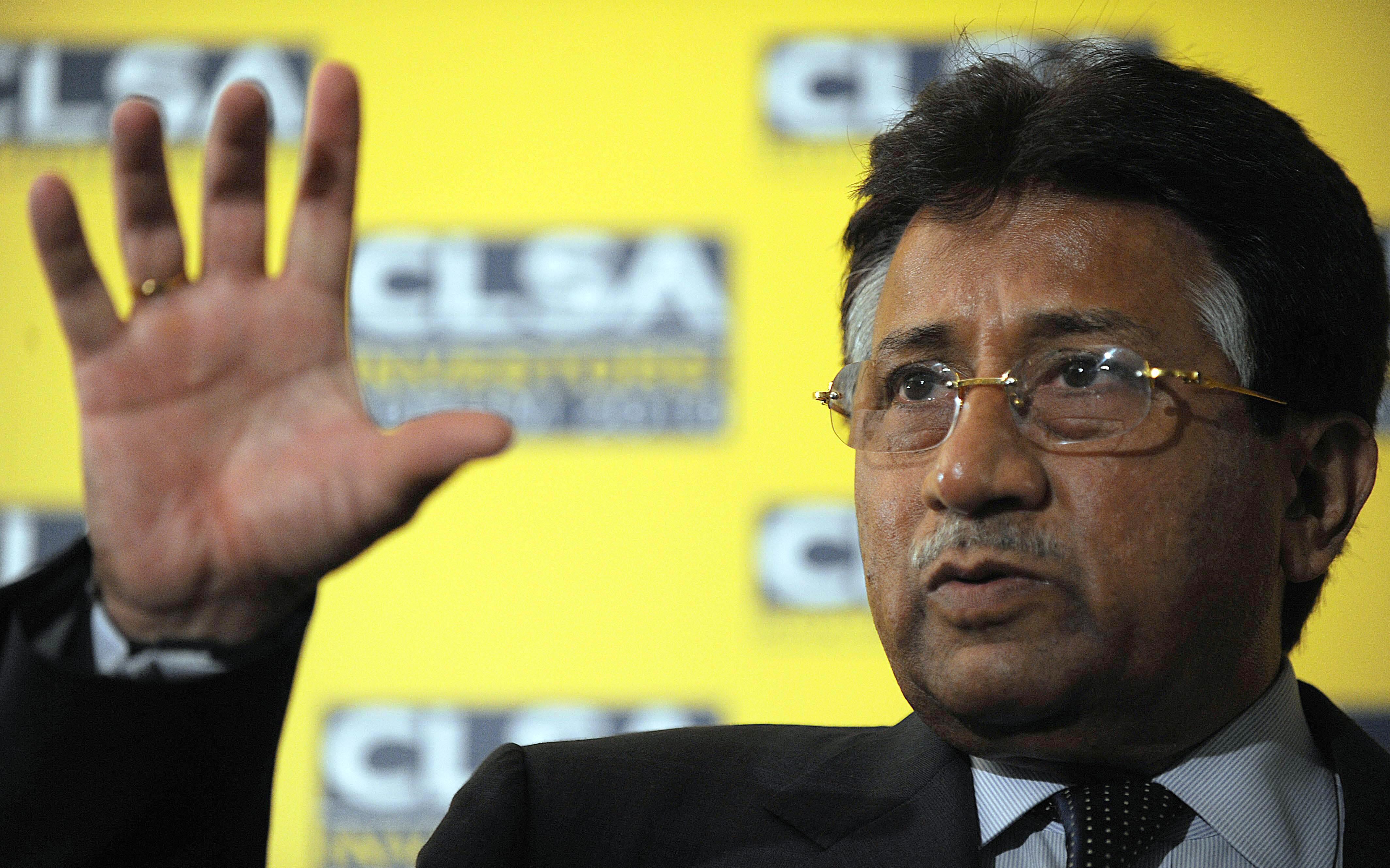 former pakistan president pervez musharraf speaks to the press in hong kong on september 15 2010 photo afp