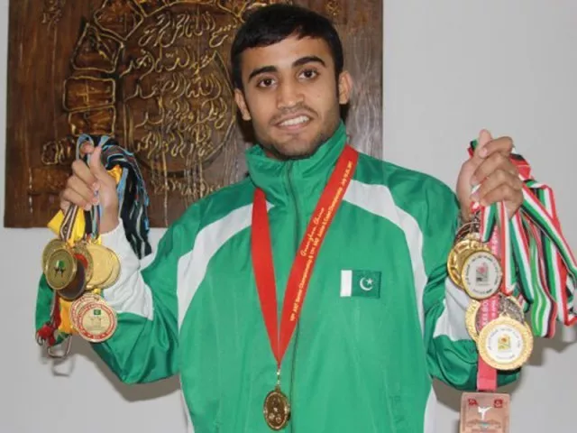 to date abbas is the only karate player in south asia who holds the honour of being a gold medalist in the asian karate championship photo file to date abbas is the only karate player in south asia who holds the honour of being a gold medalist in the asian karate championship photo file