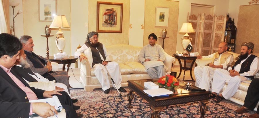 interior minister chaudhry nisar ali chairs the joint meeting of the government taliban committees in islamabad on wednesday photo pid