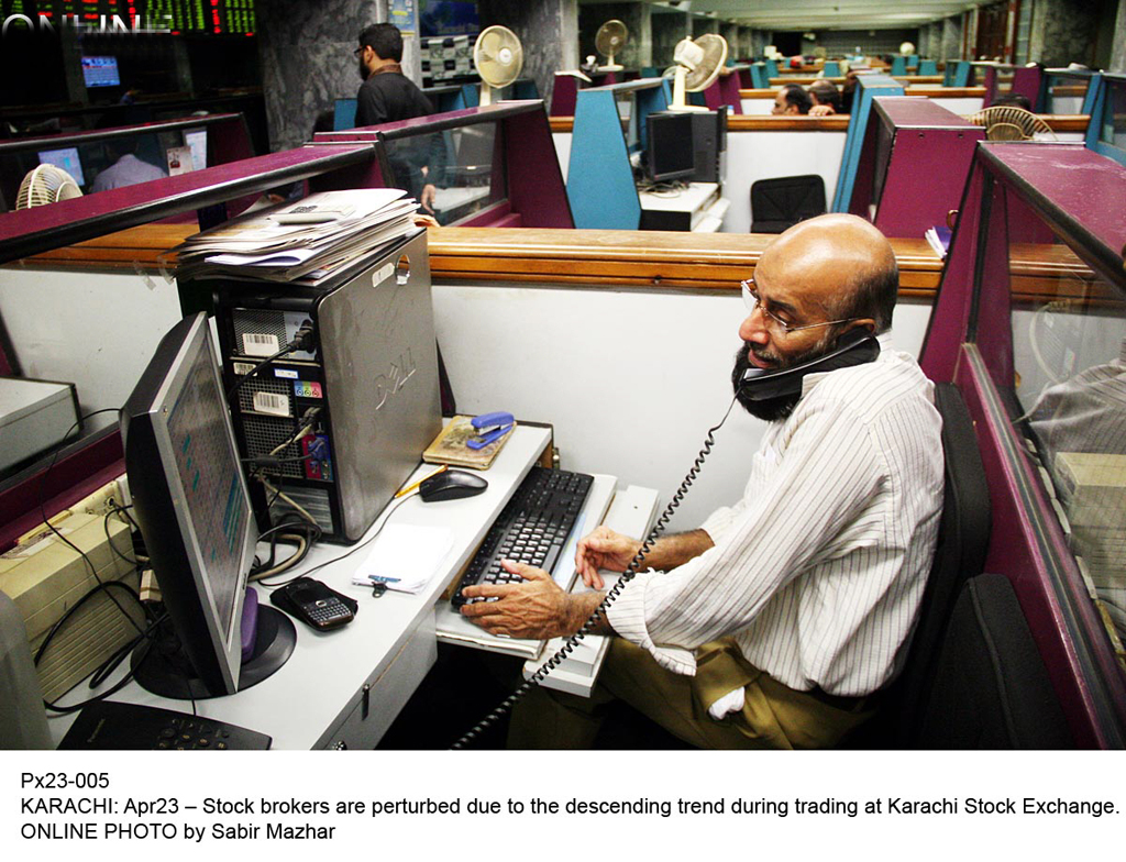 a stock broker busy in trading stocks on april 23 2014 photo online