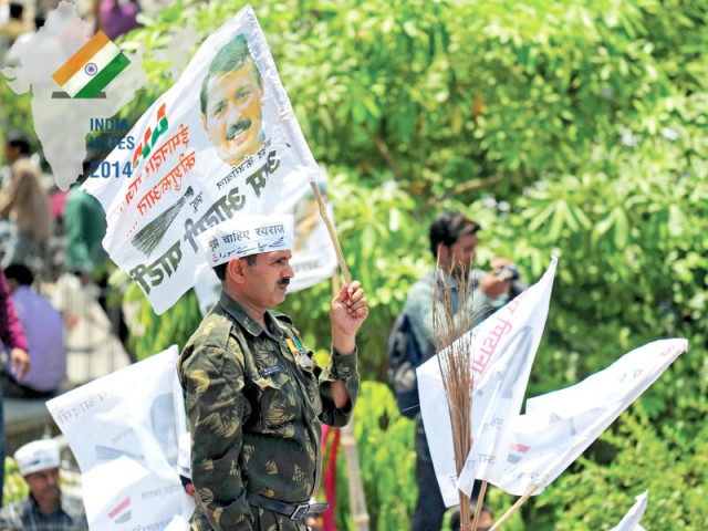 a soldier seen wearing his medals participates in an aam aadmi party rally photo afp a soldier seen wearing his medals participates in an aam aadmi party rally photo afp