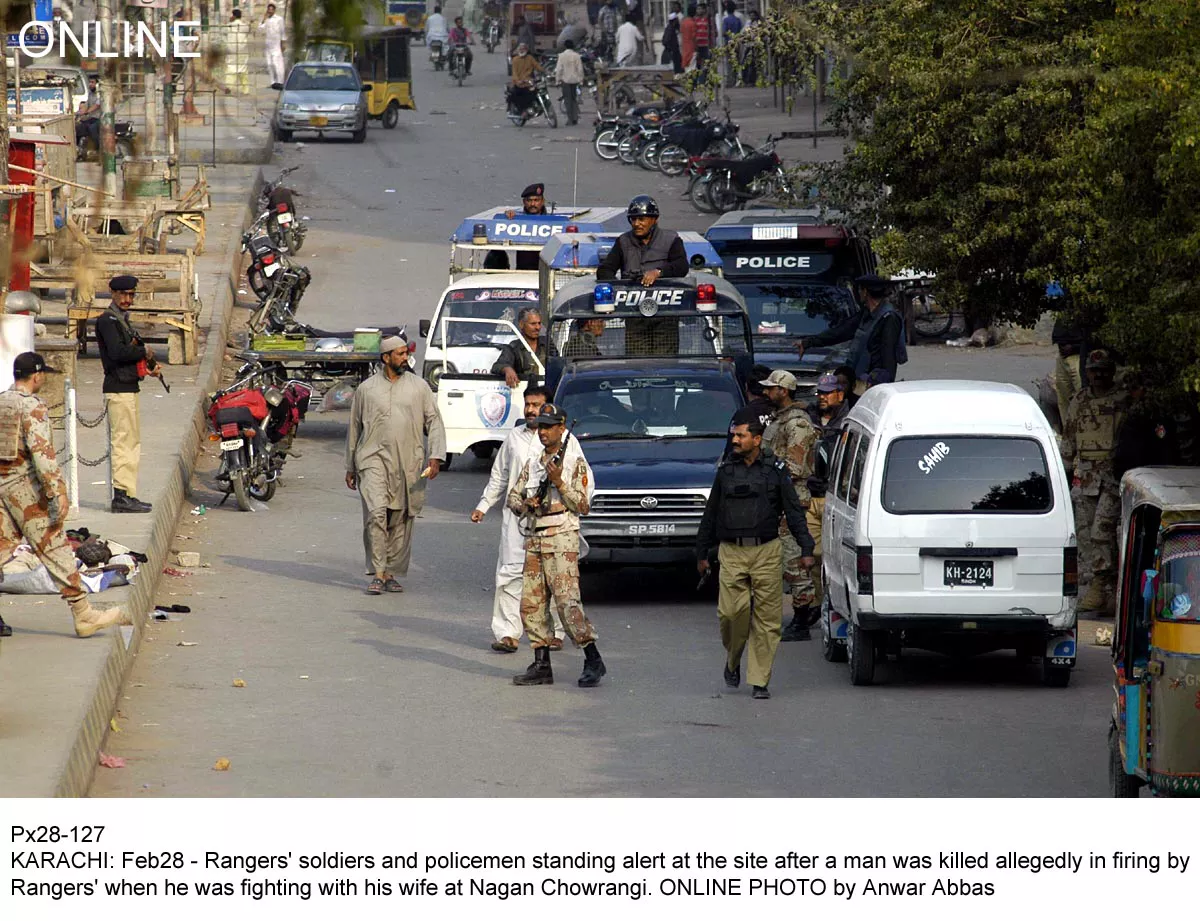 zeeshanuddin 30 was shot dead when he was engaged in a brawl with his estranged wife near nagan chowrangi on february 28 photo online file zeeshanuddin 30 was shot dead when he was engaged in a brawl with his estranged wife near nagan chowrangi on february 28 photo online file