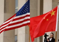 us and chinese flags are seen before defense secretary james mattis welcomes chinese minister of national defense gen wei fenghe to the pentagon in arlington virginia us november 9 2018 reuters