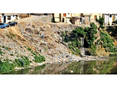 in the mire murky waters of nullah leh threaten residents health and homes