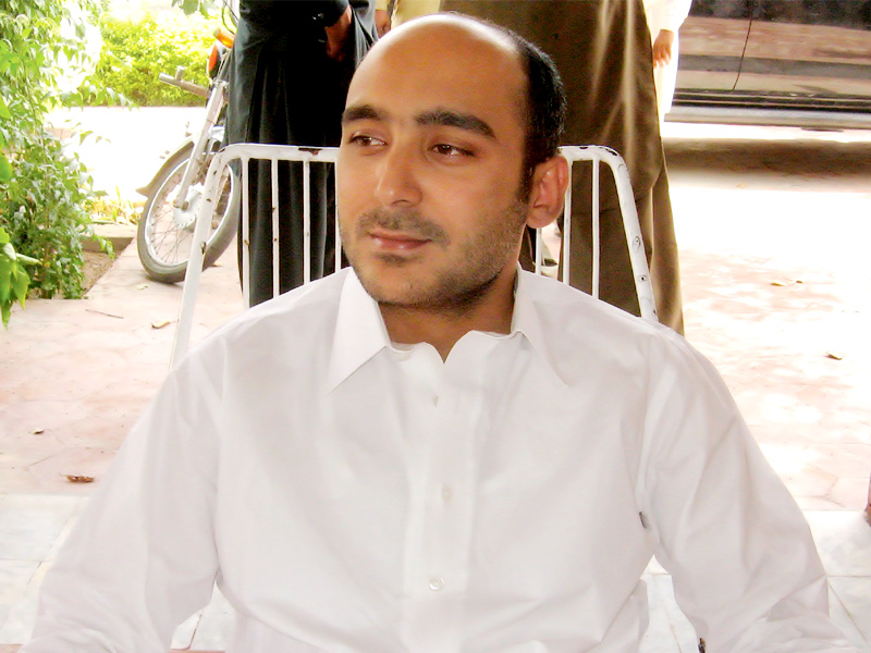 ali haider gilani the abducted son of former prime minister syed yousaf raza gilani photo afp