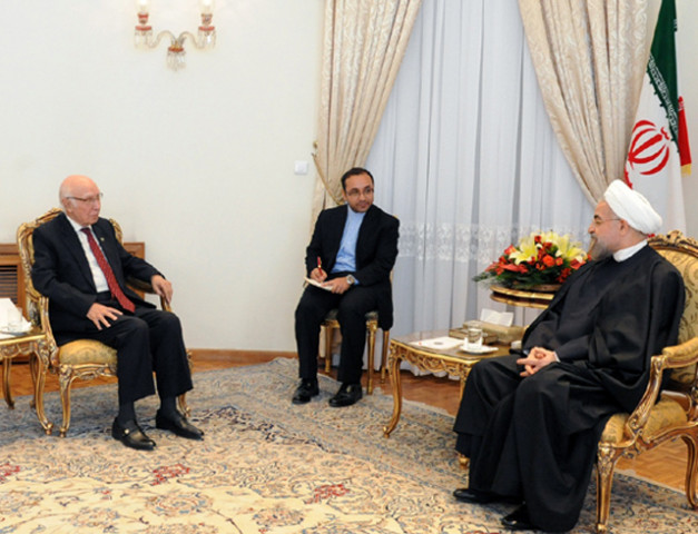 advisor to prime minister sartaj aziz l in a meeting with the iranian president dr hassan rouhani photo pid advisor to prime minister sartaj aziz l in a meeting with the iranian president dr hassan rouhani photo pid