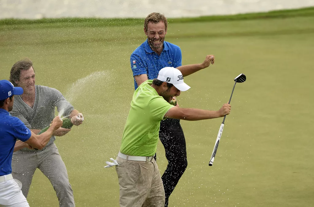 this handout photo taken and received by oneasia on april 27 2014 shows alexander levy of france celebrates after winning the final round of the volvo china open at the genzon golf club in the southern chinese city of shenzhen photo afp this handout photo taken and received by oneasia on april 27 2014 shows alexander levy of france celebrates after winning the final round of the volvo china open at the genzon golf club in the southern chinese city of shenzhen photo afp